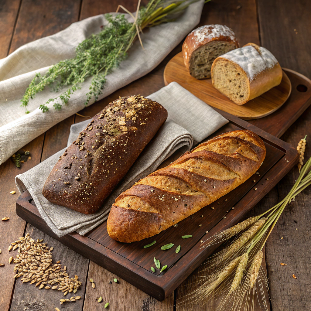 Selezione di pane artigianale fresco